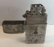 Old Rare 1950s Aberdeen Proving Ground Zippo Lighter W/ Insert ROUGH CONDITION!!