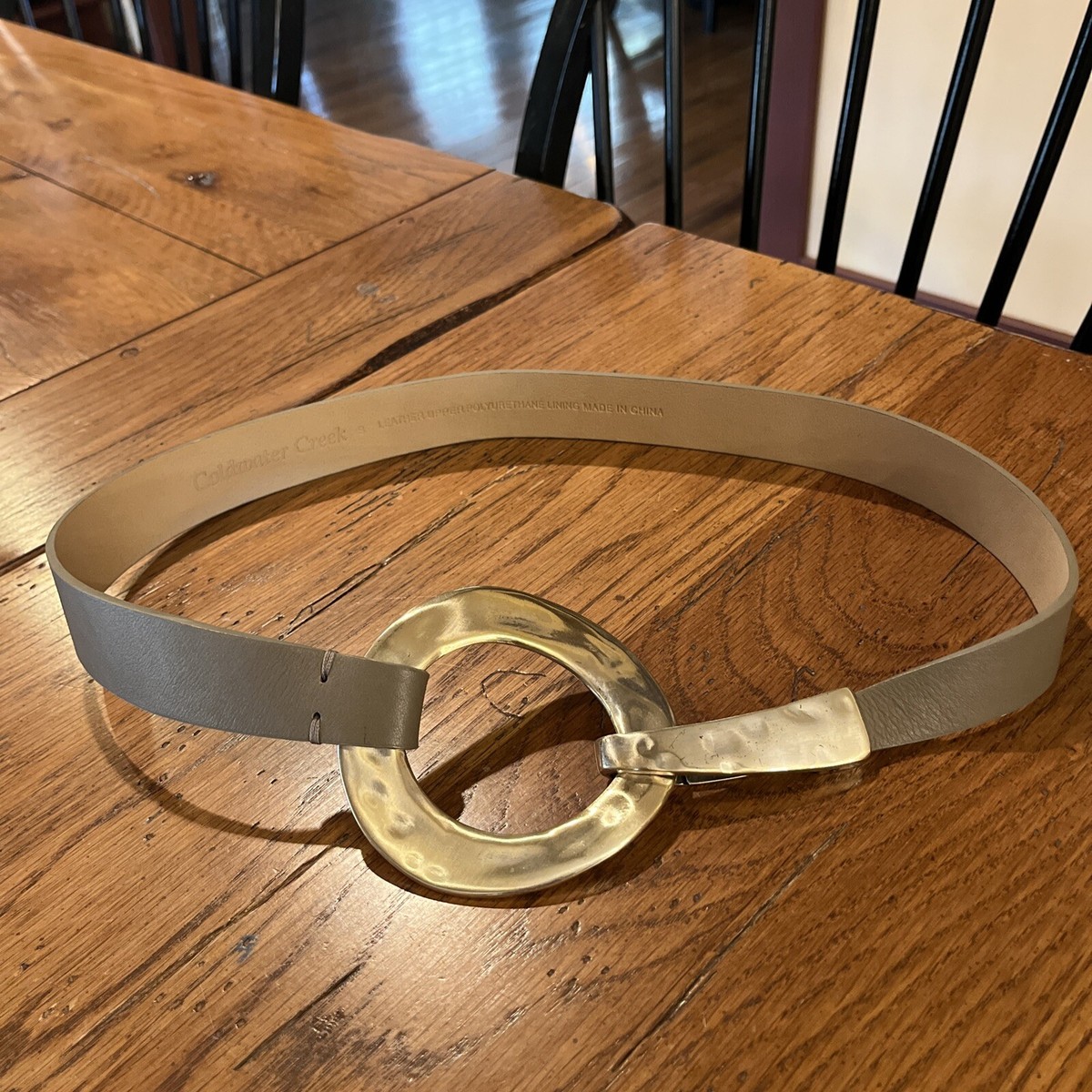 Genuine leather belt. Coldwater Creek- Statement Belt | eBay display picture 1