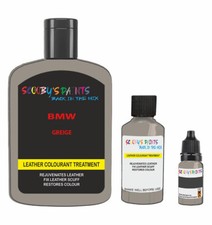 Leather Paint for BMW GREIGE Car Seat Repair scratches scuff marks