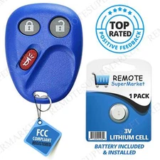 Replacement for Buick Rainier Chevy Trailblazer GMC Envoy Remote Key Fob Navy