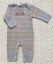 Clayeux Boys Knitted Moi Bebe All-In-One 6 Months. Never Worn. 