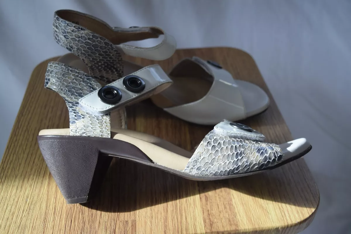 Gray snakeskin best sale sandals