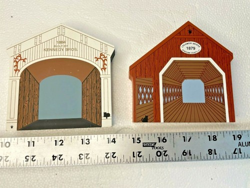 THE CAT'S MEOW - CREAMERY BRIDGE AND KENNEDY BRIDGE - COVERED BRIDGE SERIES - Picture 1 of 6