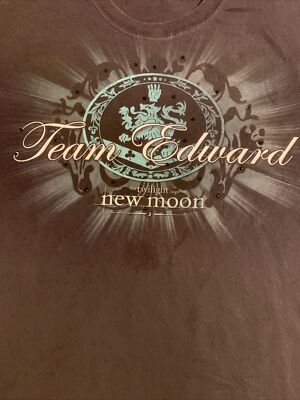 Team Edward The Twilight Saga New Moon Tee Shirt Movie Promo Size XL Anvil