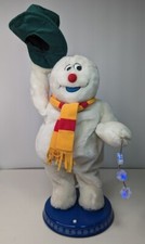 Gemmy Christmas Spinning Snowflake WORKS - RAISES HAT Frosty the Snowman 2002