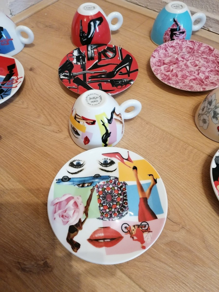 Set 6 Tasses à Cappuccino Illy Art Collection 2009 Pedro Almodóvar - Neuf Sous Boîte