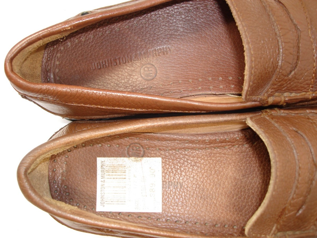 Johnston & Murphy Penny Loafer Men Brown Leather J&M Flex Driving Moc sz 9.5 Men main image 2