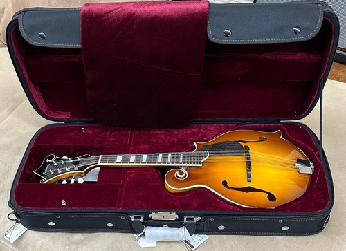 Eastman MD615 GB-GB stile F, mandolino F-Hole GoldBurst con ritiro, custodia, configurazione professionale - Foto 8 di 10