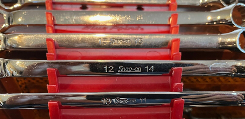 Vintage Snap-on Underline XBM605 10-19mm Double Box Wrench Set 12 Point USA - Picture 2 of 5