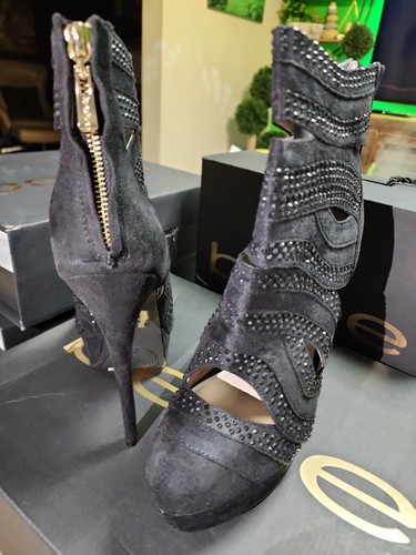 Bebe Womens Shoes Daphnee Black Size 9 - Picture 2 of 5