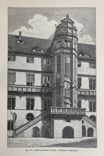 Torgau - Zamek Hartenfels - Saksonia - Renesans - Wendelstein - Spiralne schody - Zdjęcie 1 z 4
