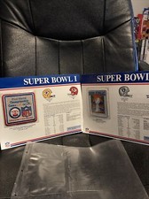 The Official NFL Super Bowl Patch Collection Super Bowl I XI Lot Of 2