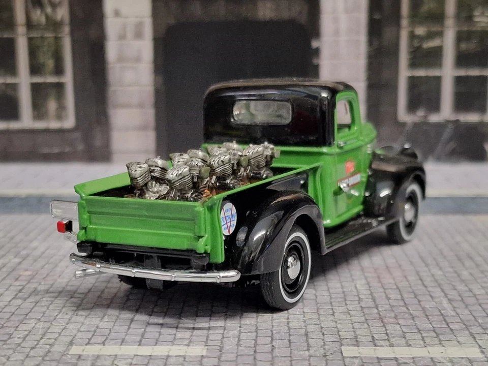 MATCHBOX 1/43 - CHEVROLET PICKUP 1941 - HARLEY DAVIDSON - Immagine 3 di 4