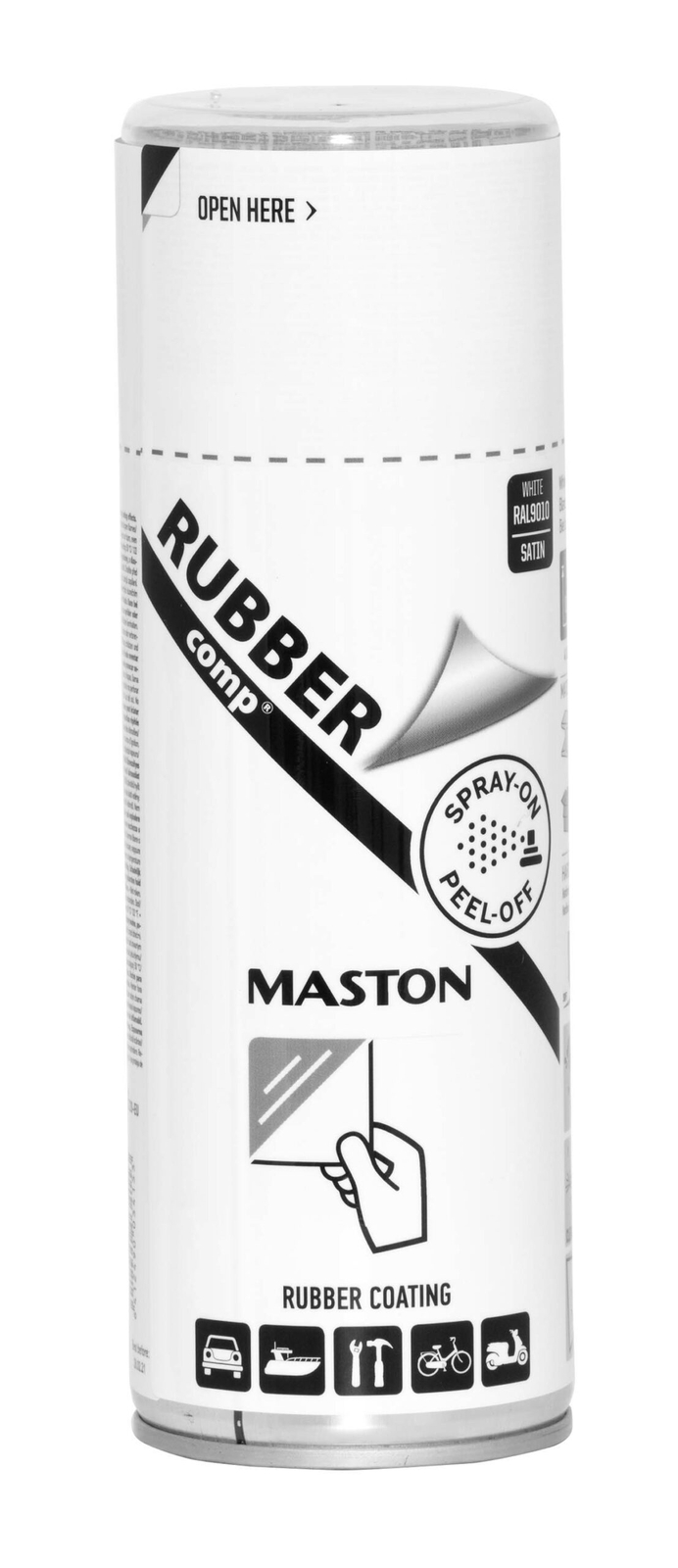 Maston Spray RUBBER Comp White Satin 400ml