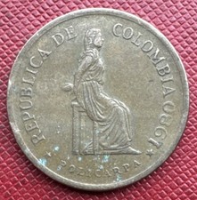 Colombia 1980 Copper-Nickel (90/10) 5 Pesos. KM# 268