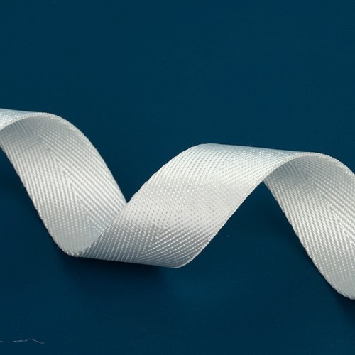2m Shiny Nylon Straps White Herringbone Braided Canvas Flat Rope Trim Edge Craft - Picture 3 of 11