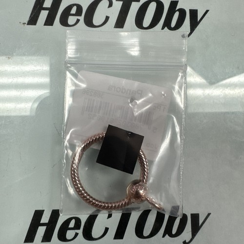 Authentic PANDORA MOMENTS Rose GOLD Plated Small O PENDANT 388296 NEW Sealed Bag - Picture 2 of 4