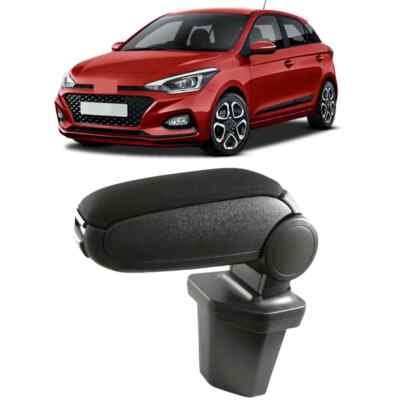 Armrest Center Console Black Textile For Hyundai I20 2015-2020 Original Fit Car