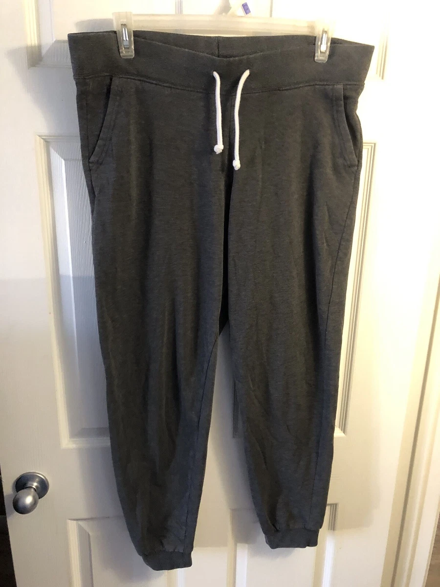 Divided By H&M Women's Gray Sweatpants Drawstring Pockets Straight Leg  Large