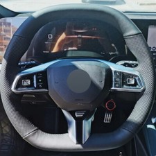 Alcantara Steering Wheel Cover Real Leather Wheel Wrap for MG 6PRO MG7 ZSH HS