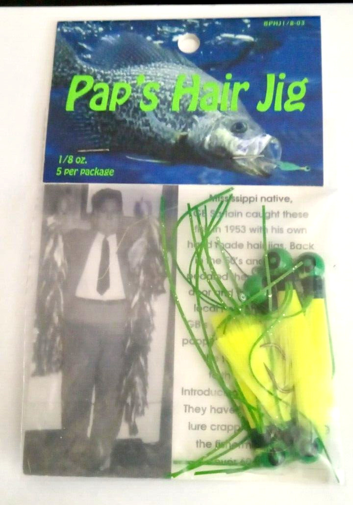 Pap's Umbrella Rig (5 pronged) Qty 2 and Pap's Hair Jig Green/chart(Qty 5) - Image 2