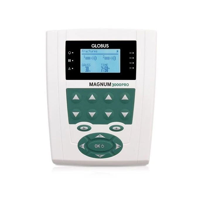 Globus Magnum 3000 Pro Dispositivo per magnetoterapia a 2 canali con 2 Solenoidi