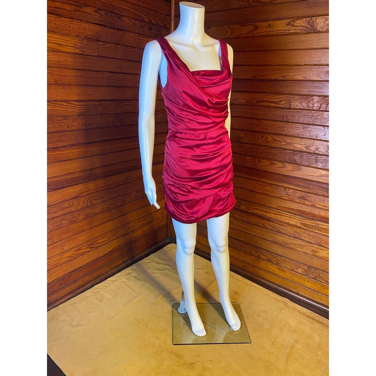 Slip Dress, Silk Slip Dress, 90s Silk Dress, 90s Slip Dress, Ruched Dress, Silk View 2