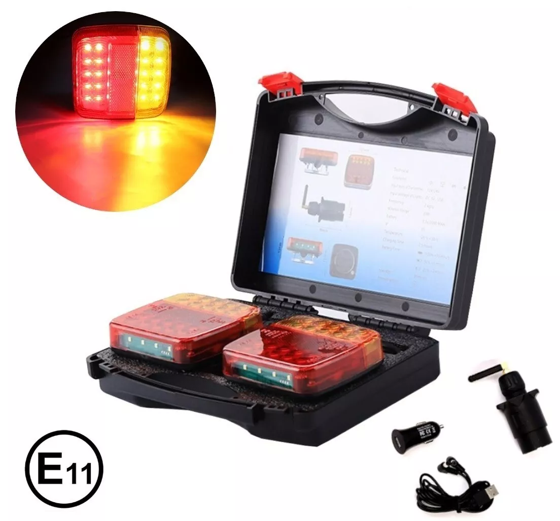 Wireless Led Magnetic Recovery Lights For Trailer Tractor
