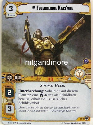 Warhammer 40000 Conquest LCG - Feuerklinge Kais'vre  #160 - Base Set dt.