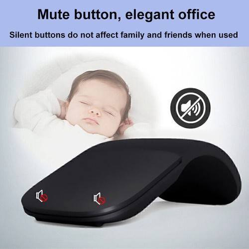 Universal Silent Ultra-Thin Bluetooth 4.0 Portable Folding Wireless Touch Mouse - Picture 5 of 16