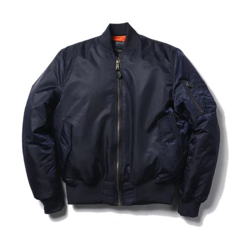 Unisex MA1 BomberJacke Winter Outdoor Militär Pilotjacke Flieger Fly Nylon Coats - Picture 33 of 39