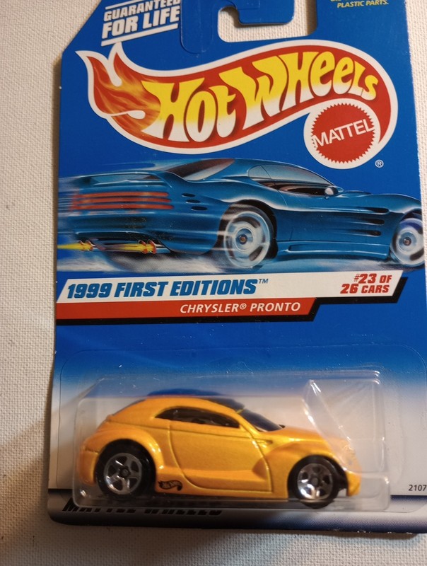 1999 HOT WHEELS FIRST EDITIONS 23/26 - CHRYSLER PRONTO YELLOW