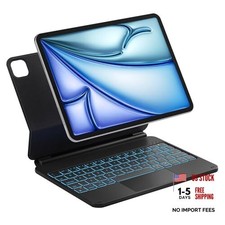 Magnetic Keyboard Case for Air 11 inch M4 2026/2025 M3/2024 M2 , Easy Black