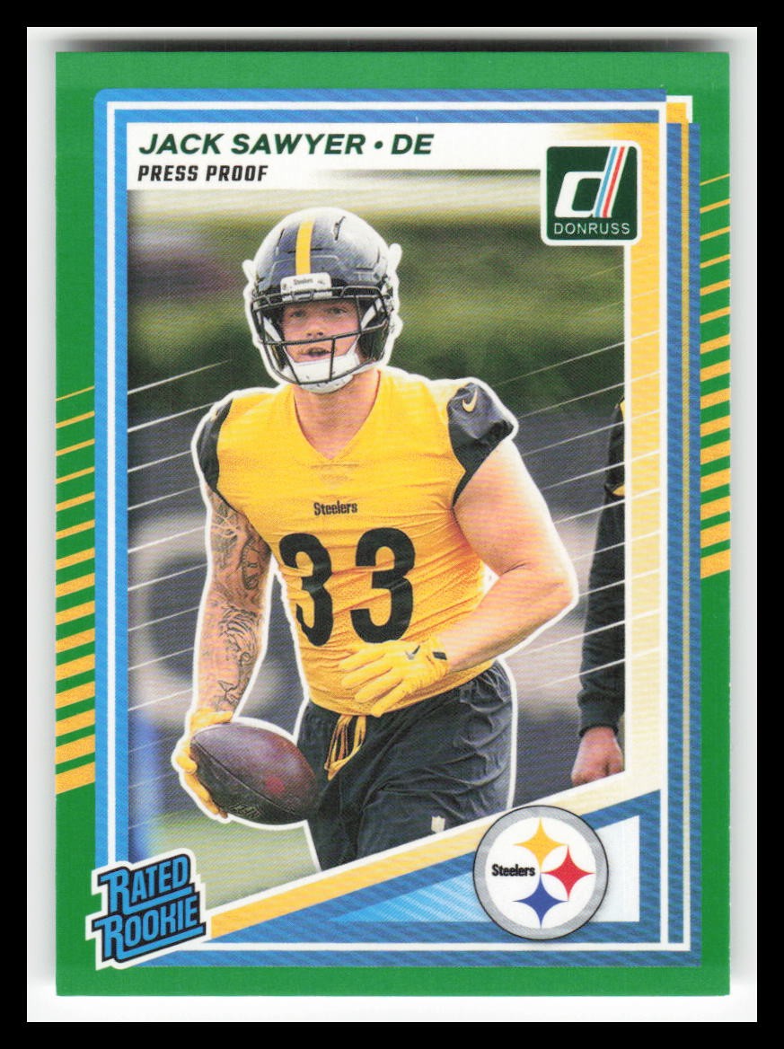 2025 Donruss Press Proof Green #390 Jack Sawyer RR