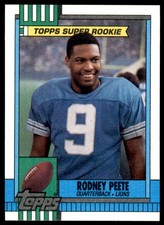 1990 Topps #351 Rodney Peete Lions