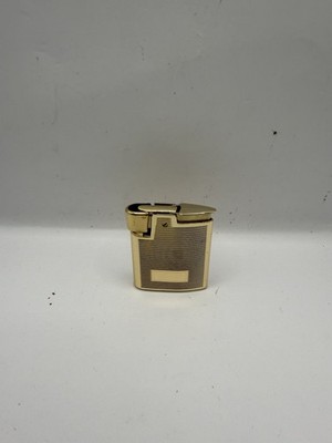 Vintage Ronson Art Deco Gold Tone Varaflame Whirlwind Lighter. RARE