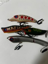 Riverscr Reverse Craft 4-Piece Lure Set, Includes Popper, Jerkbait Used