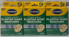  3 Boxes Dr. Scholl's Clear Away Plantar Wart Remover for Feet, 24 Treatments