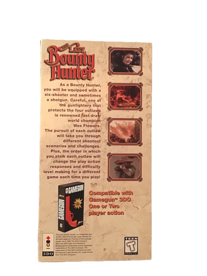 The Last Bounty Hunter RARE Open Box 1993 3DO Near Mint Condition P1 - Image 3 of 3