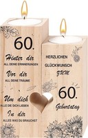 60.Geburtstag Frau, KerzenstäNder Geschenk Zum 60 Geburtstag Frau Mann 60 Deko