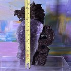 Fantasy Dragon Figurine with Purple Crystal Geode Cluster 5LB — photo 9