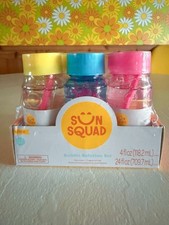 Sun Squad Bubble Solution 4oz 6pk Bubbles Spring Summer Fun
