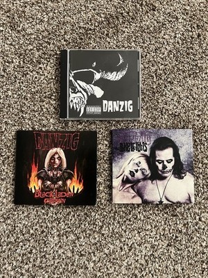 Danzig 3 CD lot - Self Titled, Skeletons, Black Laden Crown - Heavy Metal Rock