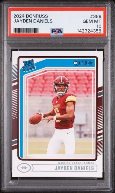 2024 Donruss #389 Jayden Daniels : Rookie Card : PSA 10