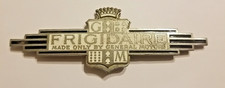 Vintage Frigidaire General Motors Nordic Enamel Emblem Nameplate