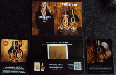 Rabanne Million Gold for her Parfum Spray  travel to go size Luxus-Probe Neuheit