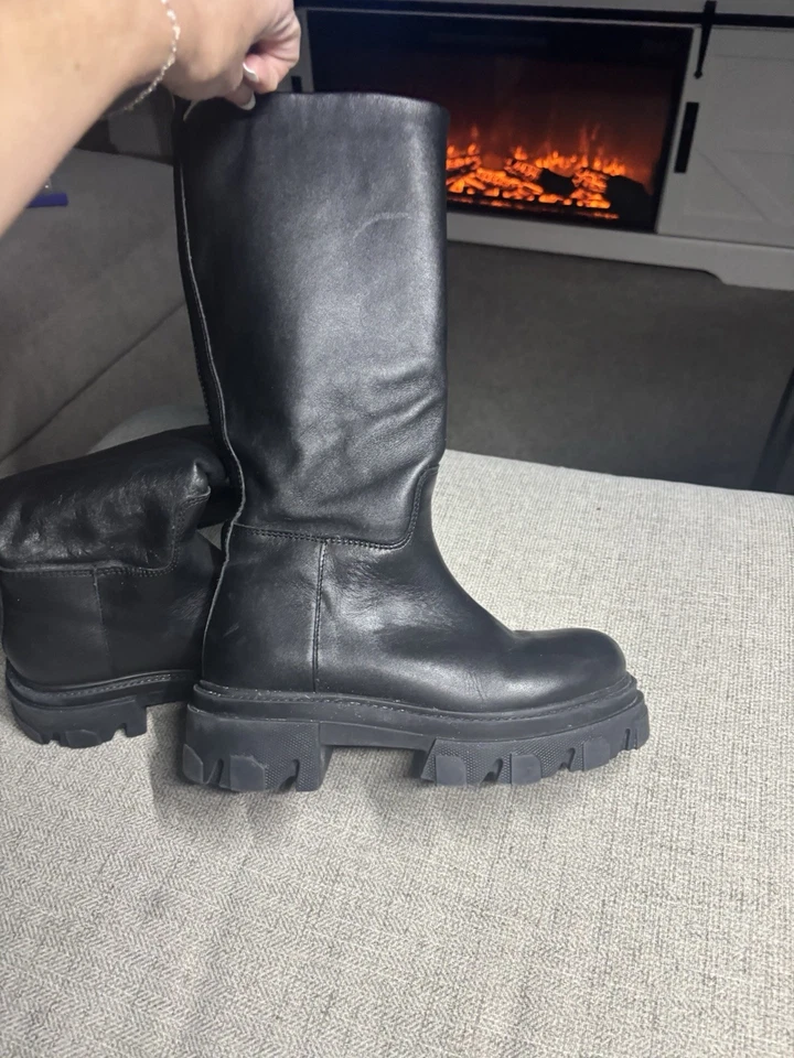 Botas femininas de couro Steve Madden - Imagem 4 de 4