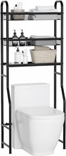 Over The Toilet Storage 3-Tier Metal Bathroom Shelves Freestanding Over The
