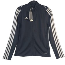 NEW Adidas Women's Aeroready Tiro23L Track Jacket Black Size M Full-Zip Soccer