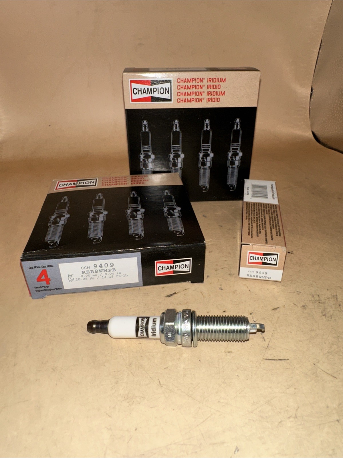 8 Champion 9409 Iridium Spark Plugs Fits 06-13 BMW  BENZ More Tap Desc.